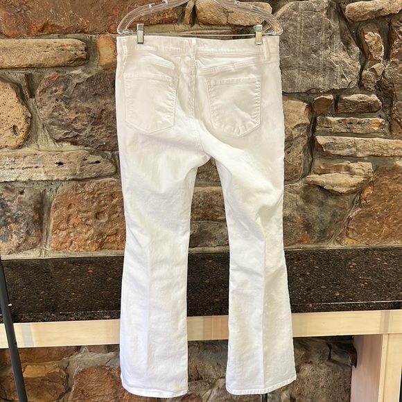 Anne Taylor Loft White Flair Denim Jeans! - Picture 3 of 7